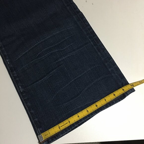 Lucky Brand Sweet N Low Womens Jeans Size 12/31 Dark Wash Distressed - Picture 12 of 13